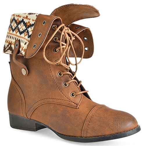 fold down combat boots