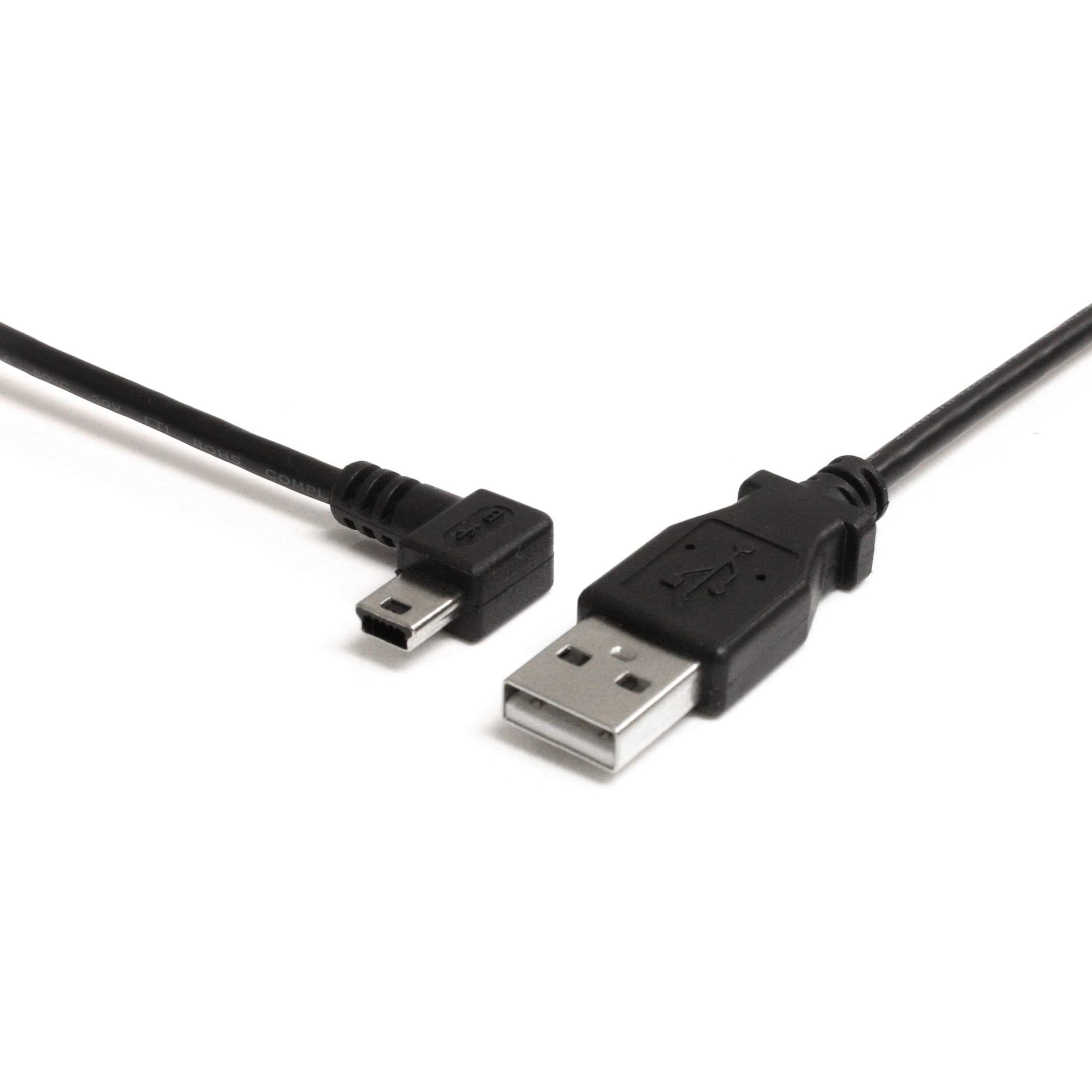 6 FT MINI USB CABLE - A TO LEFT
