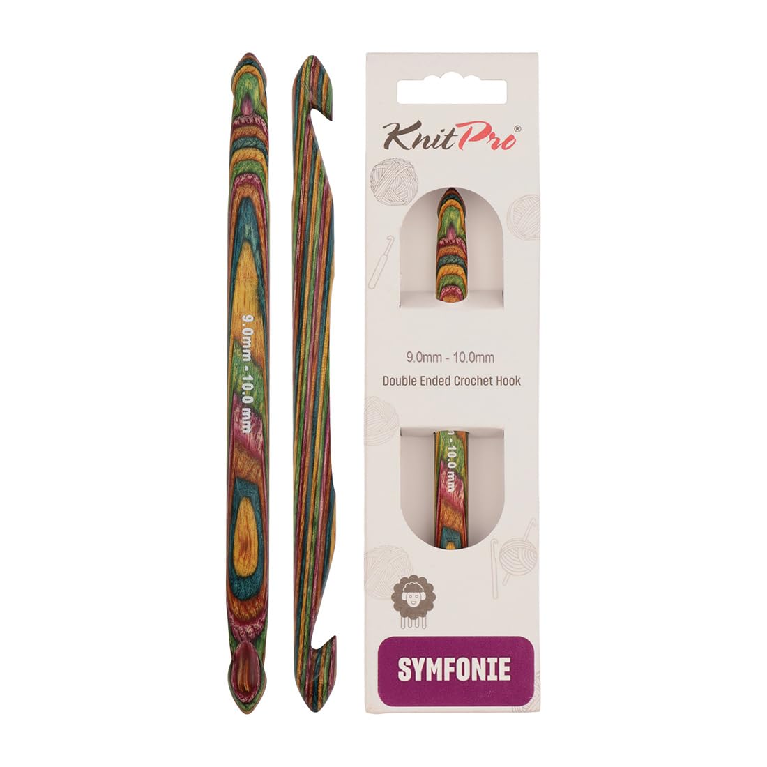 KnitPro Symfonie Double Ended Crochet Hook | 9.00-10.00mm