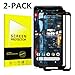Google Pixel 2 XL Screen Protector [Easy to Install][HD - Clear][Case Friendly] Tempered Glass Screen Protector for Google Pixel 2 XL [2PACK][Black]