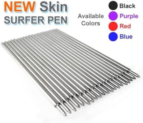 Brass Pen Tattoo Skin Marking Pen 10-pack (Blue)