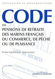 Code des pensions de retraite des marins français du commerce, de pêche ou de plaisance