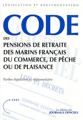 Code des pensions de retraite des marins français du commerce, de pêche ou de plaisance