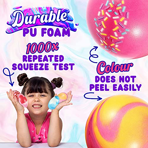 Richtim Stress Ball for Kids, Stress Ball 8 Pack for Gifts Colorful