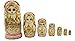 Winterworm Cutie Handmade Wooden Traditional Russian Girl in Moscow Kremlin Traditional Russian Nesting Dolls Matryoshka Dolls Set 7 Pieces for Kids Toy Home Decoration