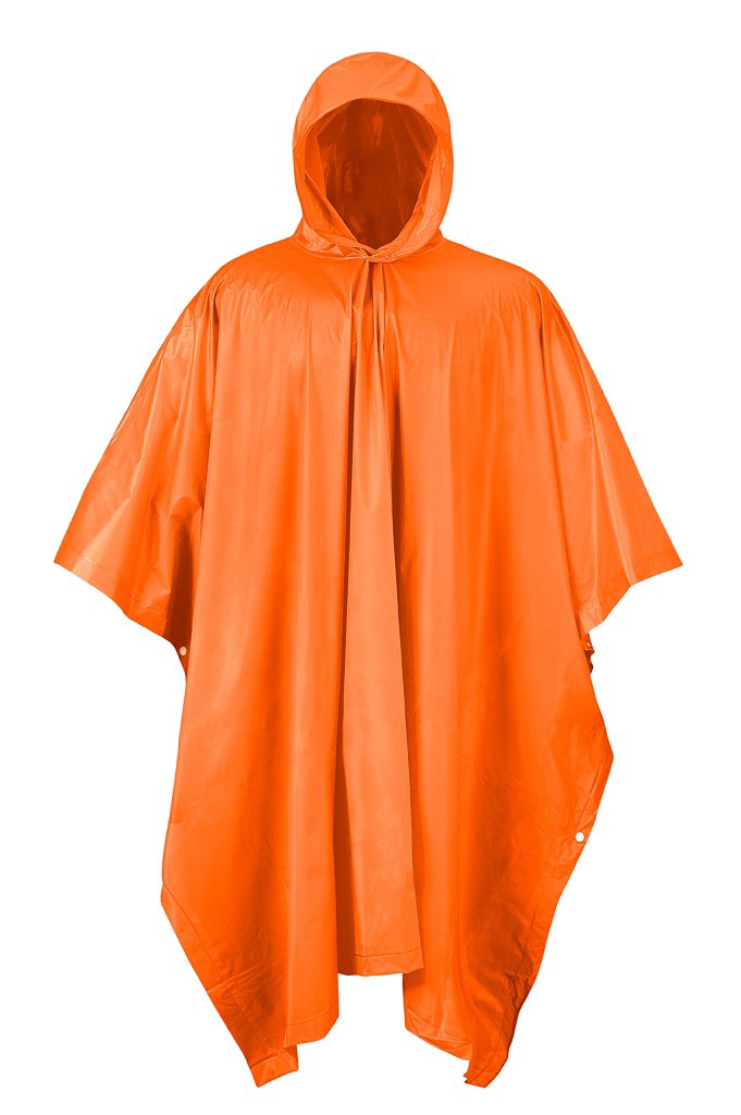 Outerwear Poncho Pvc Rain Waterproof Raincoat Heavy Duty Large Blaze