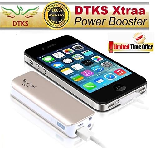 Power Bank,DTKS Xtraa Power Booster, External Battery Charger - Fast Charging Speed Portable Mobile Phone battery Charger - 4000mah Backup Battery Pack For iPhone 6 6 plus 5S 5C 5 4S, Galaxy S5 S4 S3, Note 3 2, Nexus, HTC One, One 2 (M8), LG G3, Nexus, MOTO X and all smartphones and Handheld Gaming systems,Digital Cameras and Mp3 Players 12 Month Replacement Guarantee