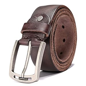 Men’s 100%  Cow Leather Belt Men With Anti-Scratch Buckle www.denim.fit 2
