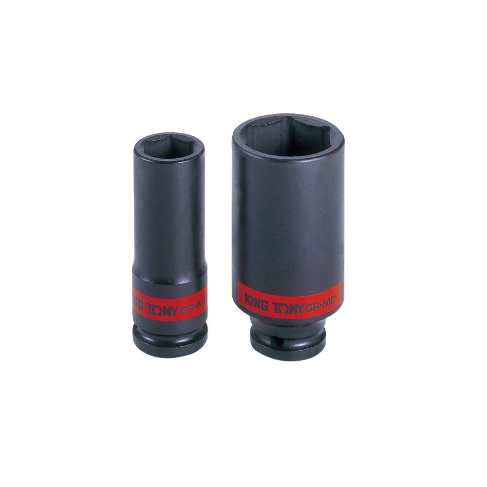 KING TONY 443520S Socket De Impacto Long 1/2" L:80mm 5/8" for DIYers & Professionals, Built for Repair and Installation tasks, 80mm