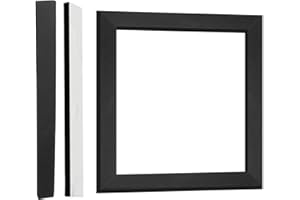 QCG 14"x14" Universal RV A/C Gasket Kit -Waterproof Self-Adhesive Foam Seal, Adjustable Picture Frame Gasket & Leveling Pads (Black)