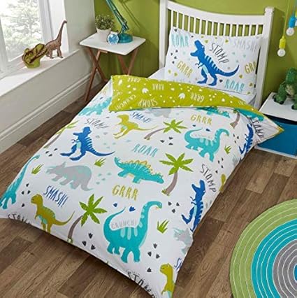 Amazon Com Roarsome Dinosaur Junior Duvet Cover And