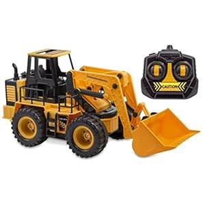Kid Galaxy Remote Control Front Loader. RC Construction Toy Digger, 27 MHz