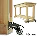 Premium Caster Wheels for Workbench, Heavy Duty Locking Casters Set of 4 (420lb), Durable Retractable Steel Swivel Wheel Casters, Castor Wheels, Castors, Caster Legs