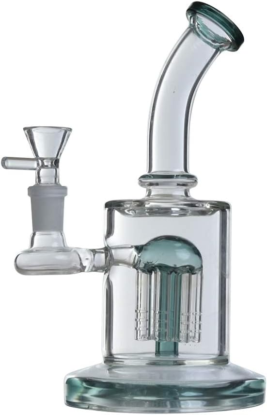 Autobestown 8 Inch Handmade Style Vase Thicken Pipe Perfect Water Big Tank Glass Vase Water Bottle