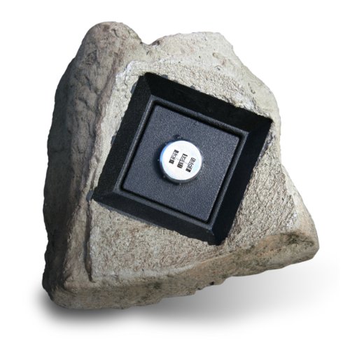 RocLok Hide A Key Piedmont Key Storage Box Disguised as a Rock with Set