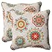 Pillow Perfect Indoor/Outdoor Fairington Aqua Corded Throw Pillow, 18.5-Inch, Set of 2