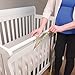 Trend Lab Waterproof CribWrap Rail Cover - for Wide Long Crib Rails Made to Fit Rails up to 18