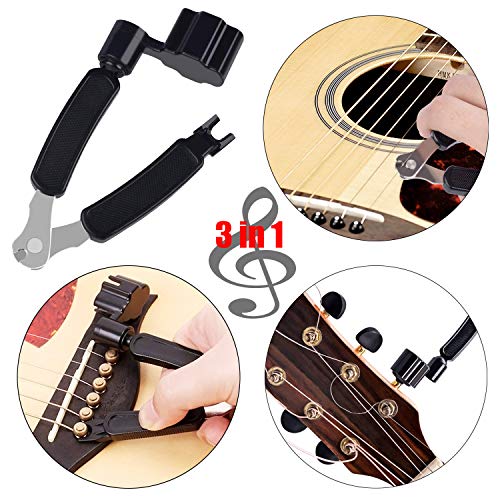 image for Pinowu Acoustic Guitar Strings Changing Kit (44pcs) - Guitar Tool Kit 