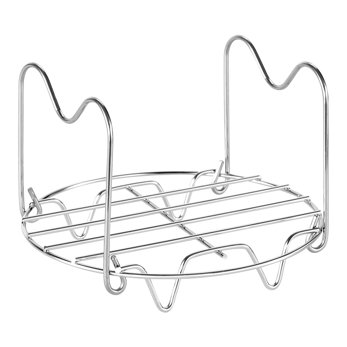 Steamer Rack Trivet with Handles for Instant Pot Pressure Cooker Accessories (Handle without silicone, For 3qt)