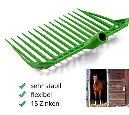 Reitsport Amesbichler Gewa Bollengabel Dunggabel PRO Premium grün Kunststoff Bollengabel Mistgabel Mistforke – Bild 3