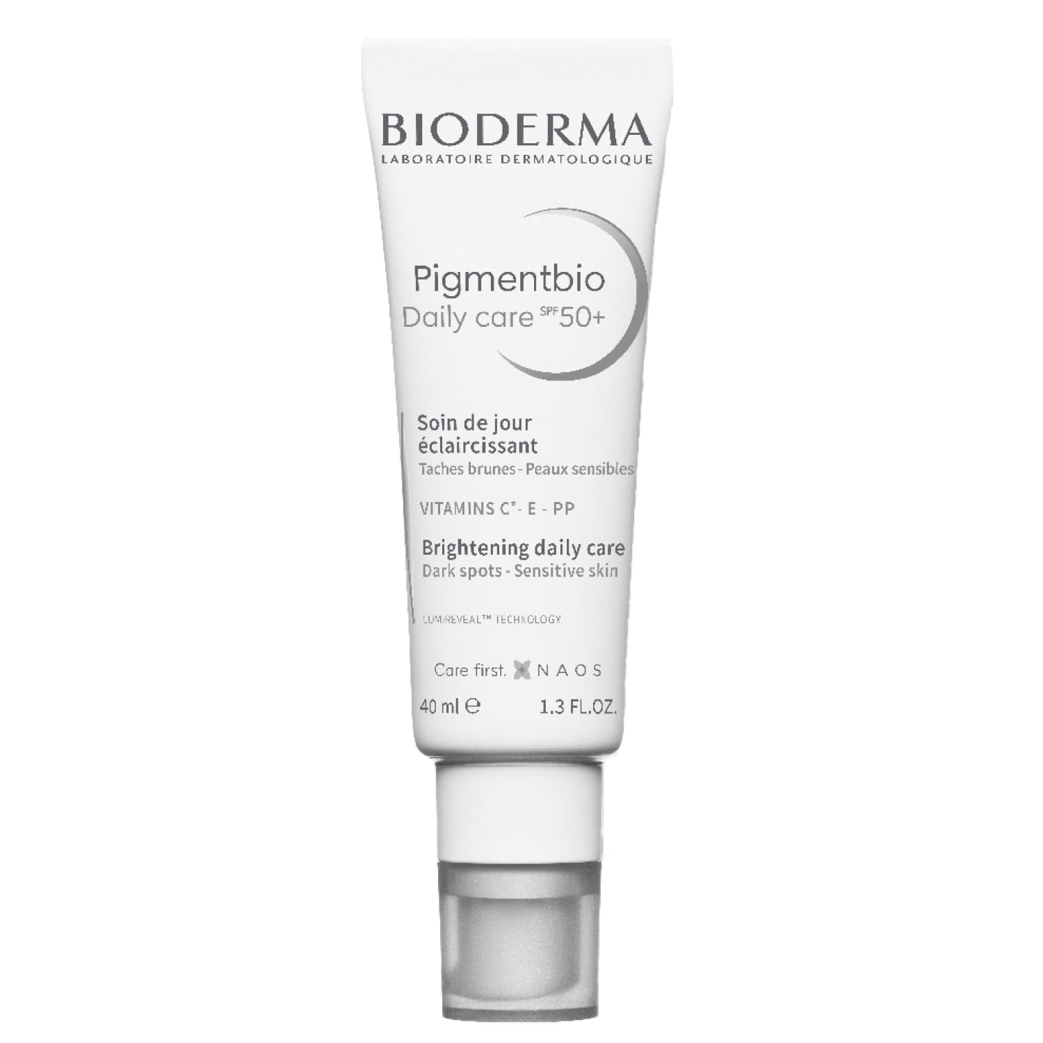 Bioderma Pigmentbio Daily Care SPF50+ - Brightening Face Cream for Pigmentation & Dark Spots, Daily Moisturiser Brightens & Protects from Sun, 40ml