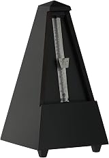 Wittner Metronome Taktell Pyramid Shape Maelzel 810 Solid Wood Matte Black view 1