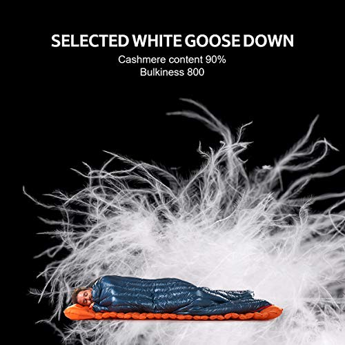 Naturehike 1.26lbs Ultralight 800 Fill Power Goose Down Sleeping Bag