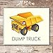 Boys Trucks Construction Wall Décor (Set of 6) Art Print - 8x10 (Unframed) | Room Décor for Little Builders and Truck Enthusiasts | Living Room Décor for Boys | Inspire Imagination and Adventure