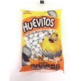 Authentic Sabores - Imported Mexican La Corona Huevitos Sabor Chocolate Confitados 500g With 1ct. La Corona Marshmallows Chocolate Covered Lollipop Palet&oacute;n