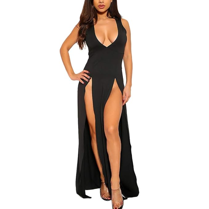 high split maxi dress
