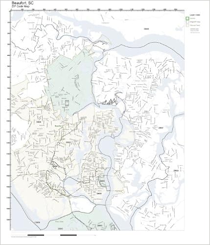Beaufort Sc Zip Code Map Zip Code Wall Map Of Beaufort, Sc Zip Code Map Laminated: Amazon.com:  Office Products