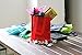Simply Green Solutions - Plain Tote Bag, Thick Reusable Gift Bag with 16-Inch Handles, Use As Goodie Bags, Party Favor Bags, or Halloween Tote Bag, Red, Pack of 25