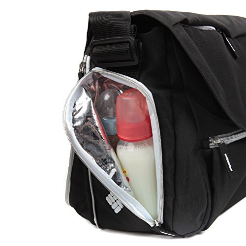 Columbia Outfitter Messenger Diaper Bag, Black Pricepulse