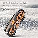 Cosyzone Traction Cleats Micro Ice Spikes for Shoe/Boots Safe for Walking, Jogging, Climbing and Hiking-Black(M)