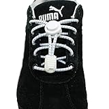 No Tie Shoelaces For Kids And Adults | No Tie Smart Laces | Stretch Shoe Strings | For Sneakers And Boots | Elastic Cord Shoe Laces | (White)