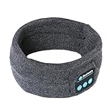 Bluetooth Headband, Ranger5 Wireless Sports Music Headwear Strap Outdoor Speaker and Headset, Grey