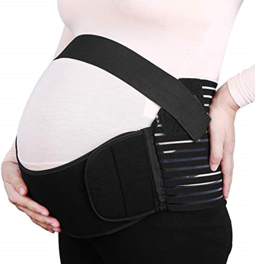 VITTO Maternity Pregnancy Support Belt (Adjustable) Pelvic, Stomach, and Lower Back Support | Comfortable Belly and Waist Wrap | Relieve Hip and Pelvis Pain