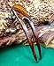 JWL (1) Rosewood Two Prong Curved 4.5 Inch Hair Stick Pick Pic Pin Fork FPL 3.5