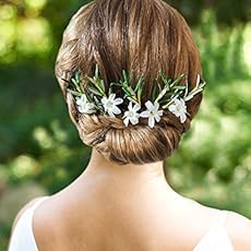 Amazon Com Silver Hydrangea Bridal Hair Pieces Wedding Floral