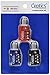 Ceptics 3 Pack Luggage Locks TSA Approved Travel Security Combination Padlocks - Black, Red, Blue
