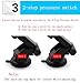 Sun Schnee Cell Phone Holder Windshield Car Mount - Universal Dashboard Cell Phone Cradle for iPhone7, 7Plus, 6, 6Plus, 6s, 5s, 5c, Samsung Galaxy S7 and Other Smartphones Black&Grey