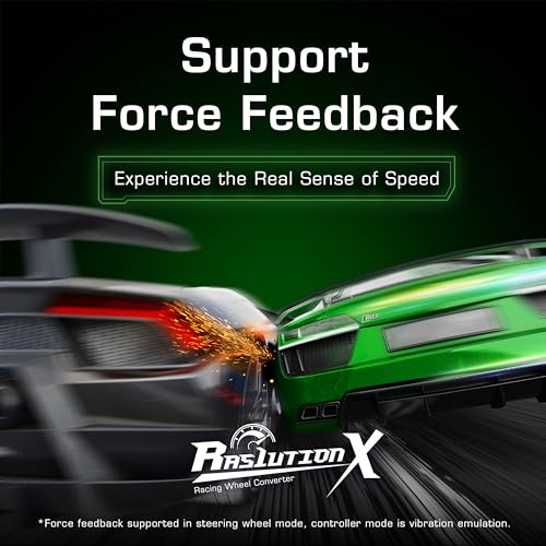 Brook Ras1ution X with Keychain – Xbox Racing Wheel Converter, Adapter for Series X|S, One & 360 | Supports 60+ Wheels, Force Feedback, App Customization [Official Exclusive Edition]