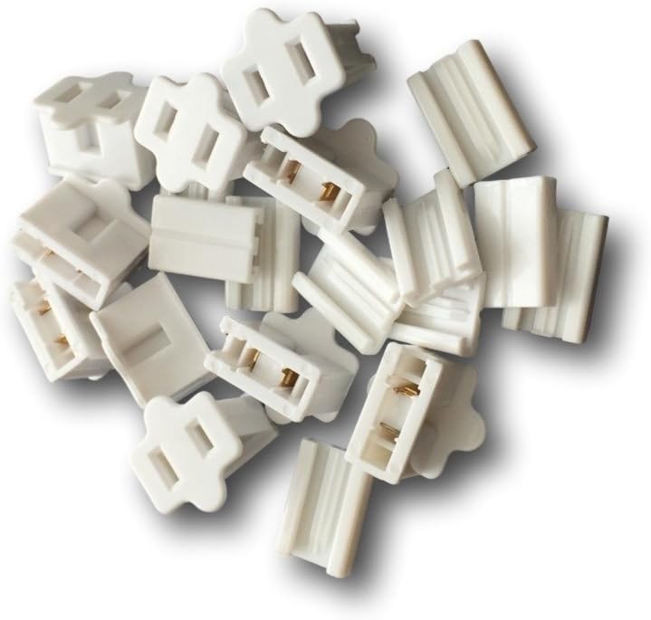 (10) White Zip Plug Female SPT1 Female Gilbert Plug Vampire Plug
