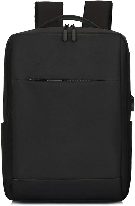Laptop Backpack, Business Travel Computer Bag for Women and Men, Water Resistant College School Bookbag with USB Charging Port Fits 15.6 inch Laptop & Notebook. (Black)