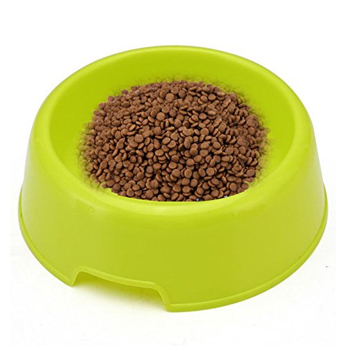 Yonger Nonslip Pet Dog Bowl Plastic Hard Pet Bowl Food Water Dish