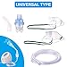 Universal Type Cool Mist Inhaler Accessories Tubing, Cup, Mask Kit Set for Adult/Kid