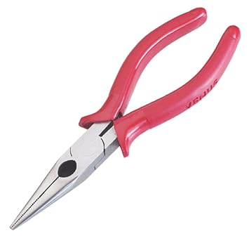 Venus 82-V Steel Radio Nose Plier (Red, Pack of 1)
