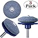 Tanlee 3 Pack Lawnmower Blade Sharpener Mower Sharpener for Power Drill Hand Drill