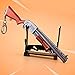 LLAMEVOL Gun Keychain for Men Guns Toys Heavy Shotgun Model Alloy Metal Assault Rifle Keychain Game Party Supplies Collection Gift for Boys