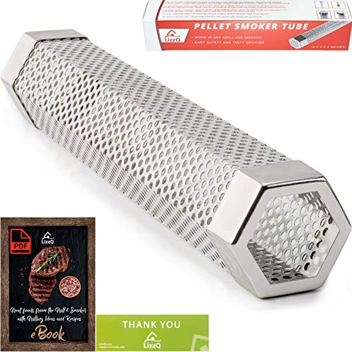 LOVATIC Pellet Tube Smoker Easy Way for Hot/Cold Smoking Safety and